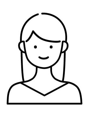 口コミ女性イラスト